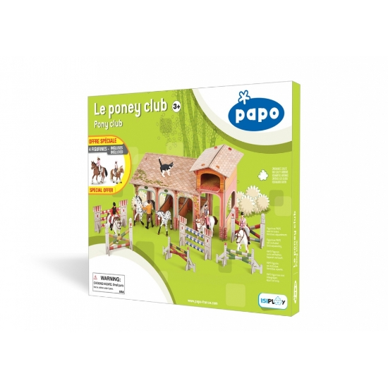Imagine PAPO FIGURINA SET PONEY CLUB-BOXA CARTON+4 FIGURINE