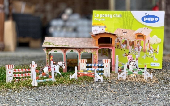 Imagine PAPO FIGURINA SET PONEY CLUB-BOXA CARTON+4 FIGURINE