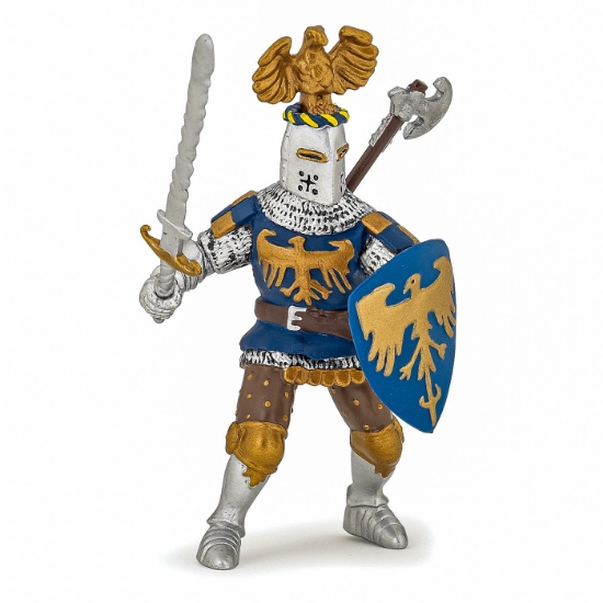 Imagine PAPO FIGURINA CAVALER ALBASTRU CU CREASTA