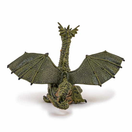 Imagine PAPO FIGURINA DRAGON VERDE INARIPAT CU FLACARA