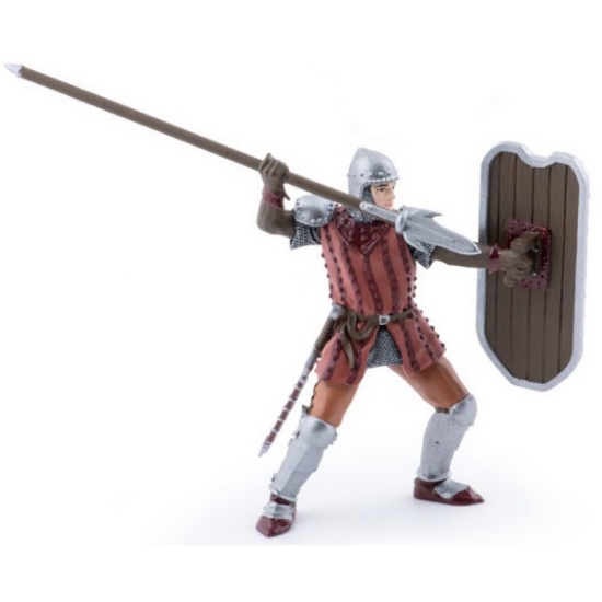 Imagine PAPO FIGURINA CAVALER CU SULITA SI SCUT ROSU