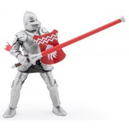 Imagine PAPO FIGURINA CAVALER CU SULITA SI SCUT ROSU