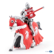 Imagine PAPO FIGURINA CAVALER CU SULITA SI SCUT ROSU