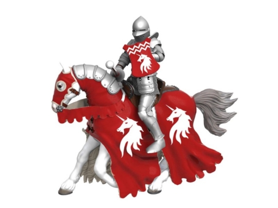 Imagine PAPO FIGURINA CAL CU ARMURA ROSIE