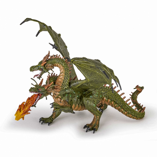 Imagine PAPO FIGURINA DRAGON CU 2 CAPETE