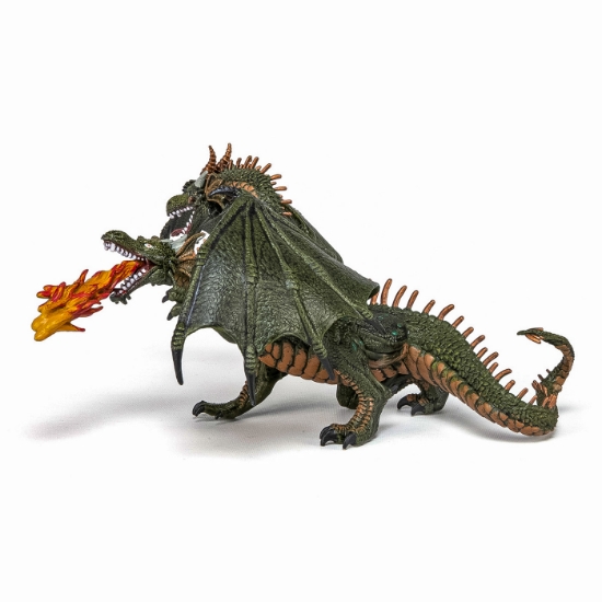 Imagine PAPO FIGURINA DRAGON CU 2 CAPETE