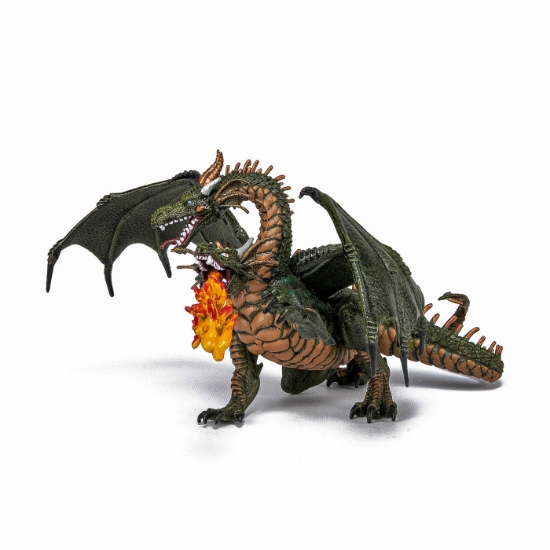 Imagine PAPO FIGURINA DRAGON CU 2 CAPETE