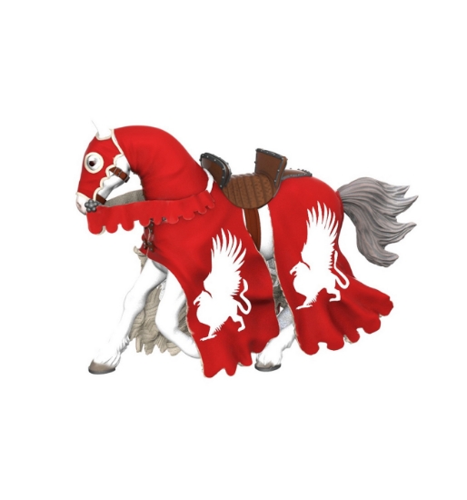 Imagine PAPO FIGURINA CAL CAVALERULUI MEDIEVAL GRIFON