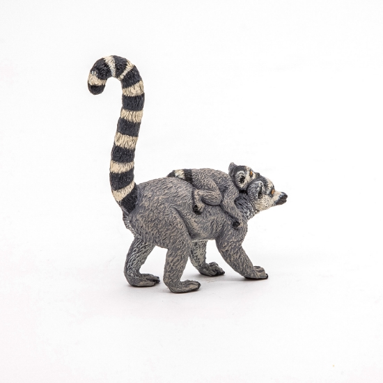 Imagine PAPO FIGURINA LEMUR CU PUI