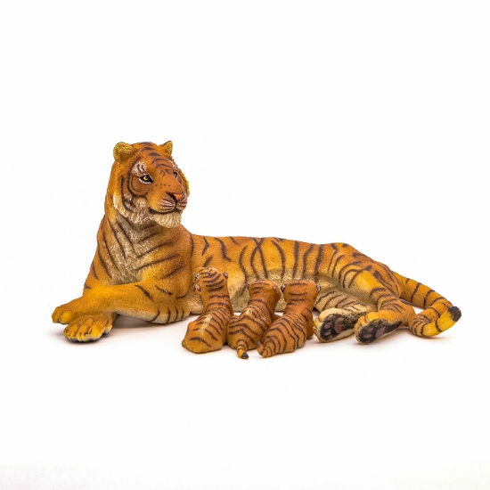 Imagine PAPO FIGURINA TIGRU CU 3 PUI