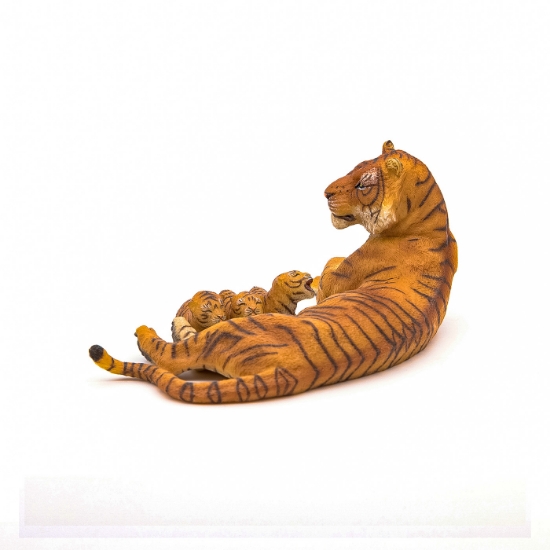 Imagine PAPO FIGURINA TIGRU CU 3 PUI