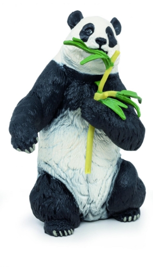 Imagine PAPO FIGURINA URS PANDA CU BAMBUS