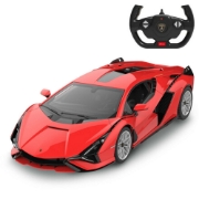 Imagine MASINA CU TELECOMANDA LAMBORGHINI SIAN ROSU CU SCARA 1 LA 14