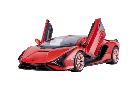 Imagine MASINA CU TELECOMANDA LAMBORGHINI SIAN ROSU CU SCARA 1 LA 14