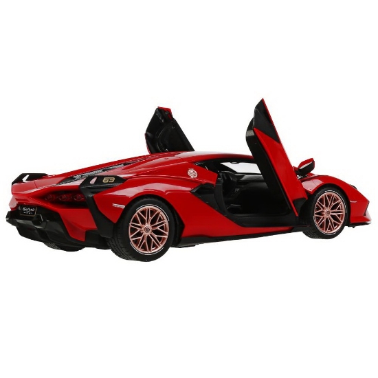 Imagine MASINA CU TELECOMANDA LAMBORGHINI SIAN ROSU CU SCARA 1 LA 14