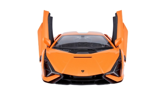 Imagine MASINA CU TELECOMANDA LAMBORGHINI SIAN PORTOCALIU CU SCARA 1 LA 14
