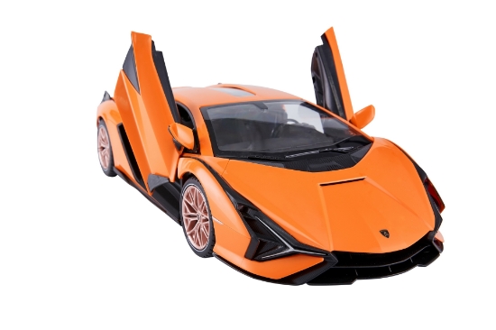 Imagine MASINA CU TELECOMANDA LAMBORGHINI SIAN PORTOCALIU CU SCARA 1 LA 14