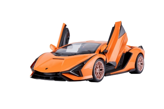 Imagine MASINA CU TELECOMANDA LAMBORGHINI SIAN PORTOCALIU CU SCARA 1 LA 14