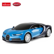 Imagine MASINA CU TELECOMANDA BUGATTI CHIRON ALBASTRU CU SCARA 1 LA 24