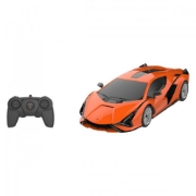 Imagine MASINA CU TELECOMANDA LAMBORGHINI SIAN PORTOCALIU CU SCARA 1 LA 24