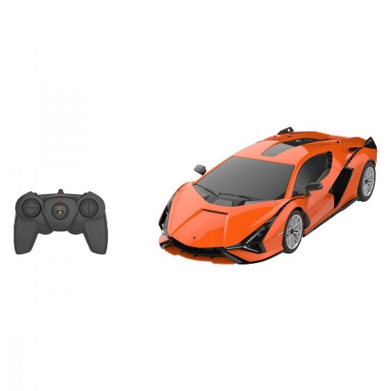 Imagine MASINA CU TELECOMANDA LAMBORGHINI SIAN PORTOCALIU CU SCARA 1 LA 24