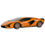 Imagine MASINA CU TELECOMANDA LAMBORGHINI SIAN PORTOCALIU CU SCARA 1 LA 24