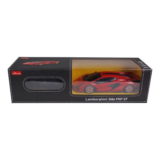 Imagine MASINA CU TELECOMANDA LAMBORGHINI SIAN ROSU CU SCARA 1 LA 24