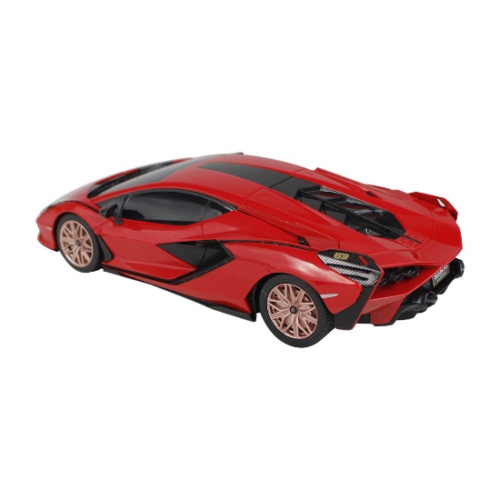 Imagine MASINA CU TELECOMANDA LAMBORGHINI SIAN ROSU CU SCARA 1 LA 24