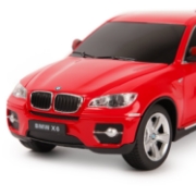 Imagine MASINA CU TELECOMANDA BMW X6 ROSU CU SCARA 1 LA 24