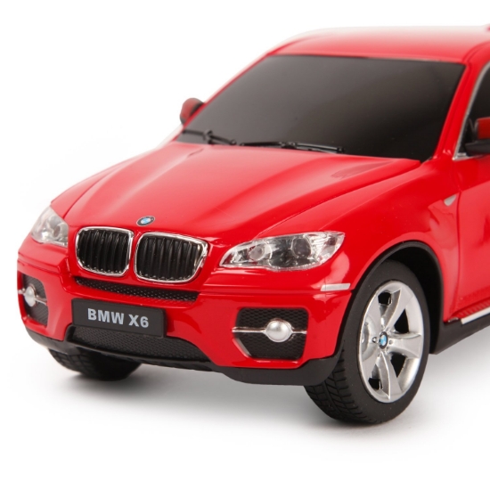 Imagine MASINA CU TELECOMANDA BMW X6 ROSU CU SCARA 1 LA 24