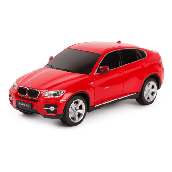 Imagine MASINA CU TELECOMANDA BMW X6 ROSU CU SCARA 1 LA 24