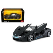 Imagine Mașinuță metalică BMW i8 negru scară 1 la 24