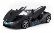 Imagine Mașinuță metalică BMW i8 negru scară 1 la 24