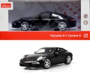 Imagine MASINUTA METALICA PORSCHE 911 NEGRU SCARA 1 LA 24