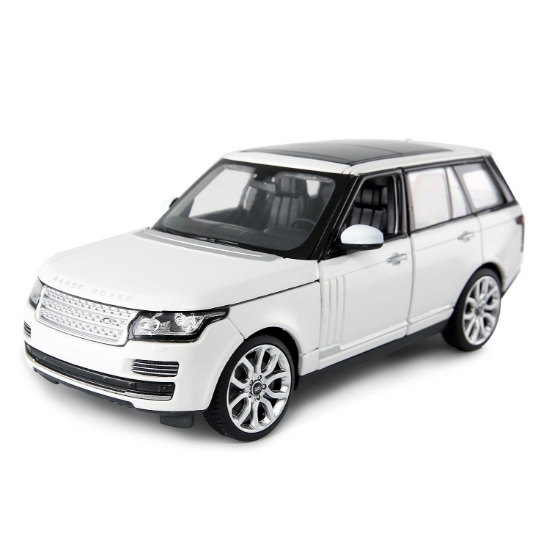 Imagine Masinuta metalica Range Rover alb scara 1 la 24
