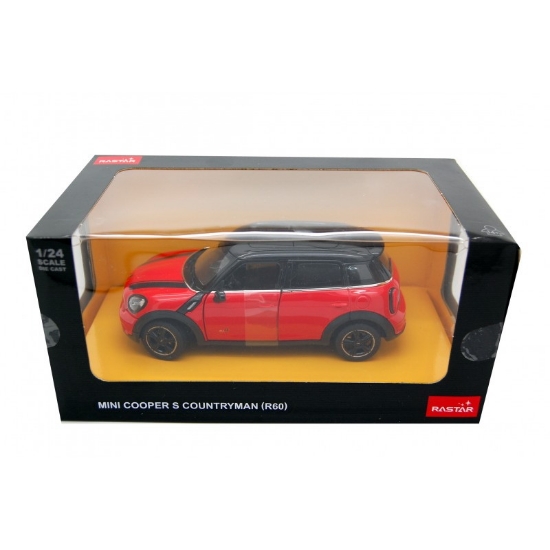 Imagine MASINUTA METALICA MINICOOPER ROSU SCARA 1 LA 24