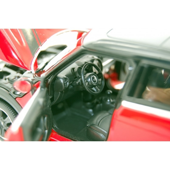 Imagine Masinuta metalica MiniCooper roșu scara 1 la 24