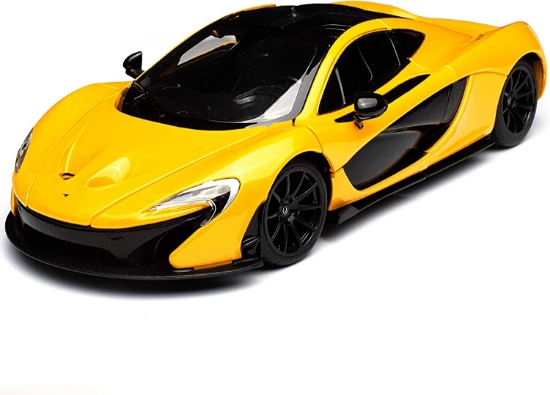 Imagine Mașinuță metalică McLaren P1 galben scară 1 la 24
