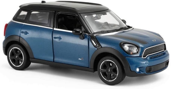 Imagine  Masinuta metalica MiniCooper albastru scara 1 la 24