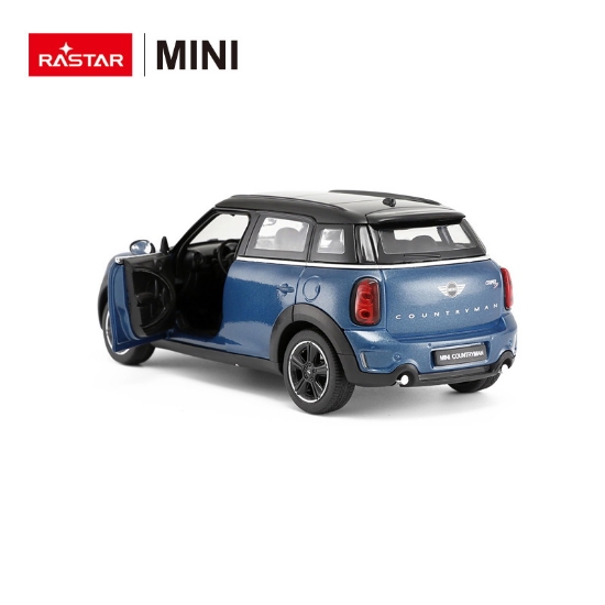 Imagine  Masinuta metalica MiniCooper albastru scara 1 la 24