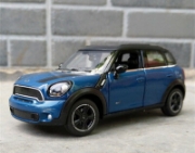 Imagine MASINUTA METALICA MINICOOPER ALBASTRU SCARA 1 LA 24