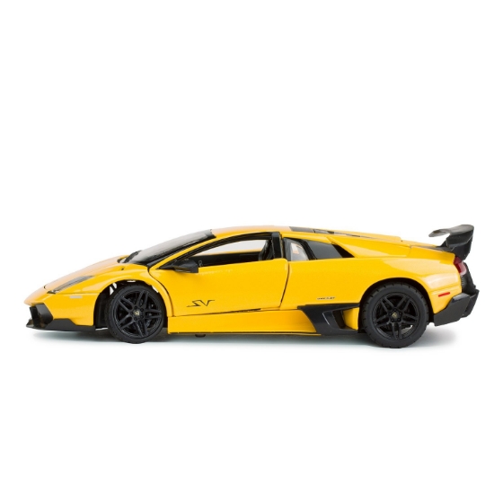 Imagine Mașinuță metalică Lamborghini Murciélago LP670-4 galben scară 1 la 24