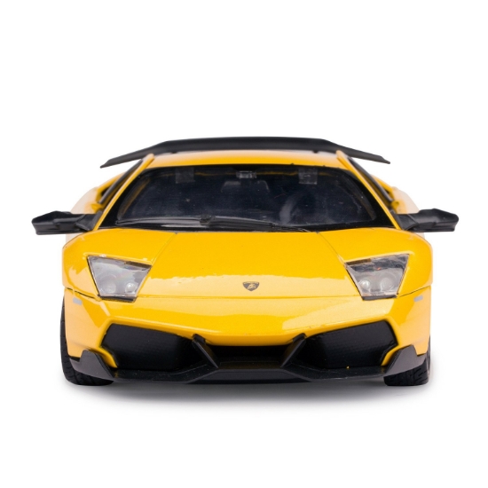 Imagine Mașinuță metalică Lamborghini Murciélago LP670-4 galben scară 1 la 24