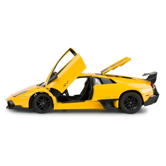 Imagine Mașinuță metalică Lamborghini Murciélago LP670-4 galben scară 1 la 24