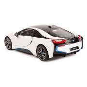 Imagine MASINA CU TELECOMANDA BMW I8 ALB SCARA 1 LA 14