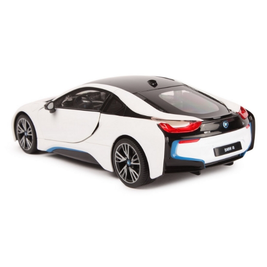 Imagine Mașină cu telecomandă BMW i8 alb, scară 1:14