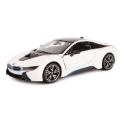 Imagine MASINA CU TELECOMANDA BMW I8 ALB SCARA 1 LA 14