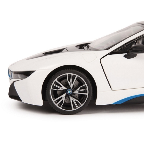 Imagine Mașină cu telecomandă BMW i8 alb, scară 1:14