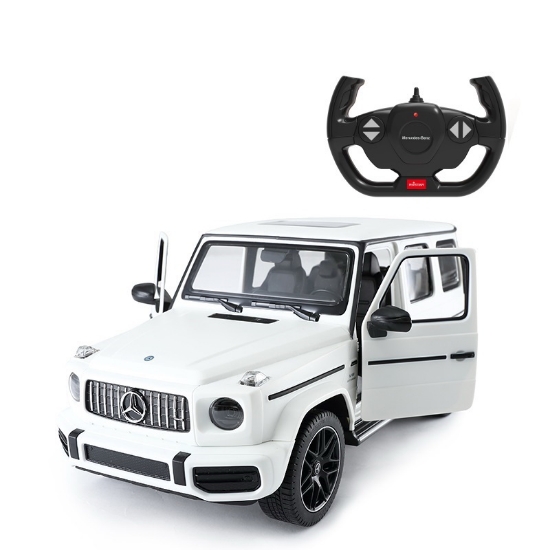 Imagine MASINA CU TELECOMANDA MERCEDES-BENZ G63 ALB SCARA 1 LA 14