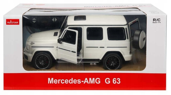 Imagine MASINA CU TELECOMANDA MERCEDES-BENZ G63 ALB SCARA 1 LA 14